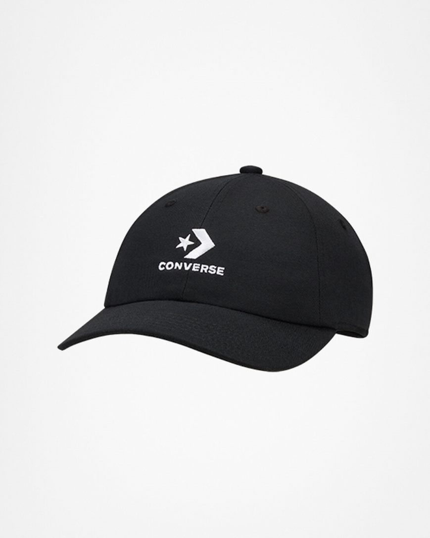 Pánské Klobouky Converse Logo Lock-Up Baseball Černé | CZ BDRS26